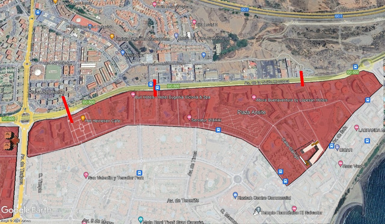 06_PUENTES_ACCESOS_SAN_FERNANDO - El plan de movilidad para la Gran Cabalgata de Maspalomas cerrará calles y recomienda usar el transporte público