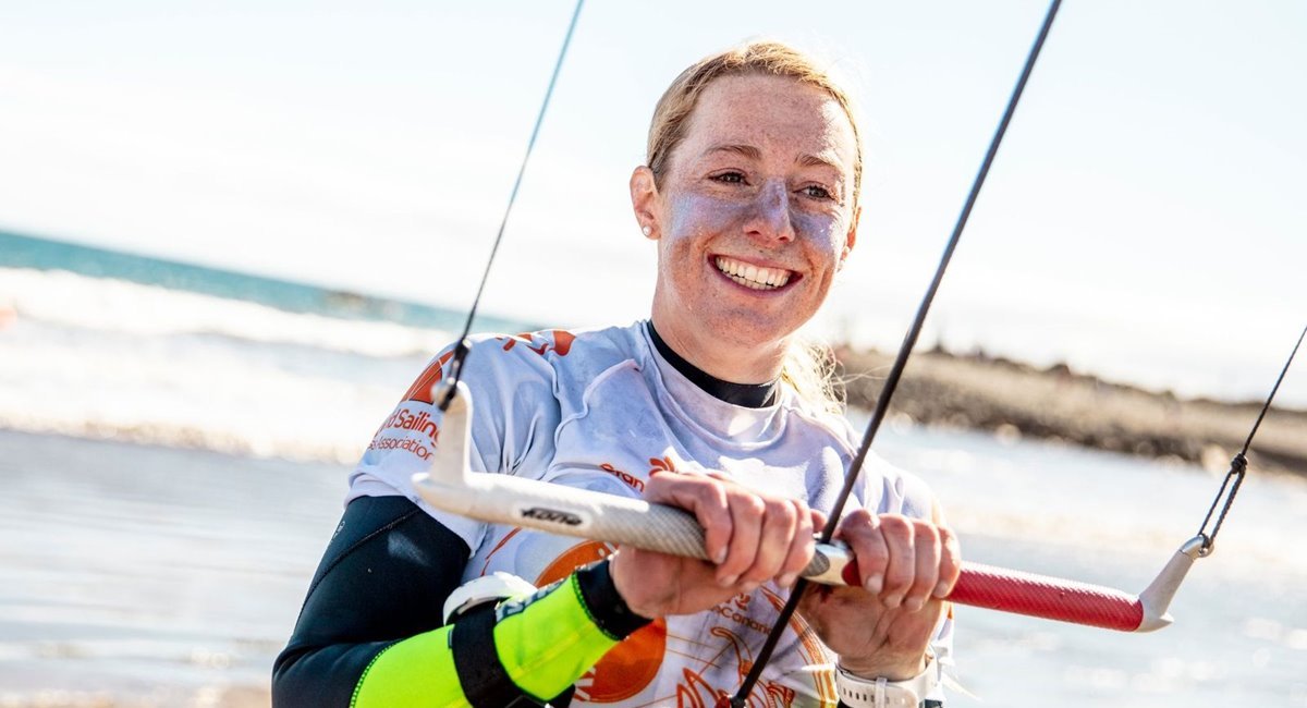 Ellie Aldridge - Ganadora Categoría Femenina - Campeonato Europeo de KiteFoil