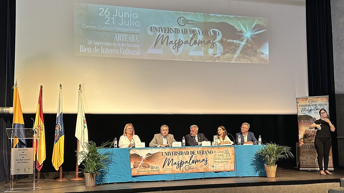 Inauguración Universidad de Verano de Maspalomas 2023