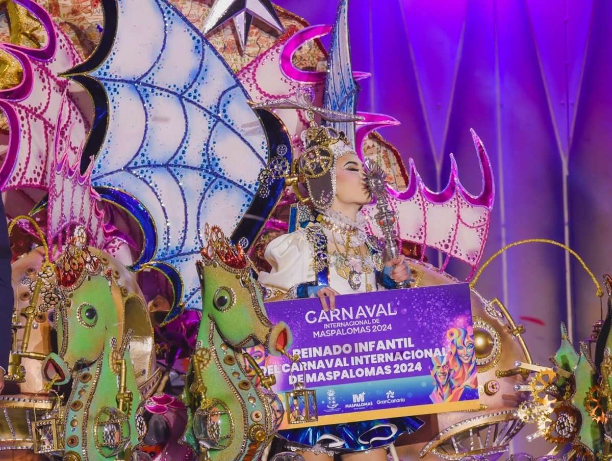 El Carnaval Internacional de Maspalomas 2024 ya tiene Reina Infantil Carmen Atteneri Caraballero