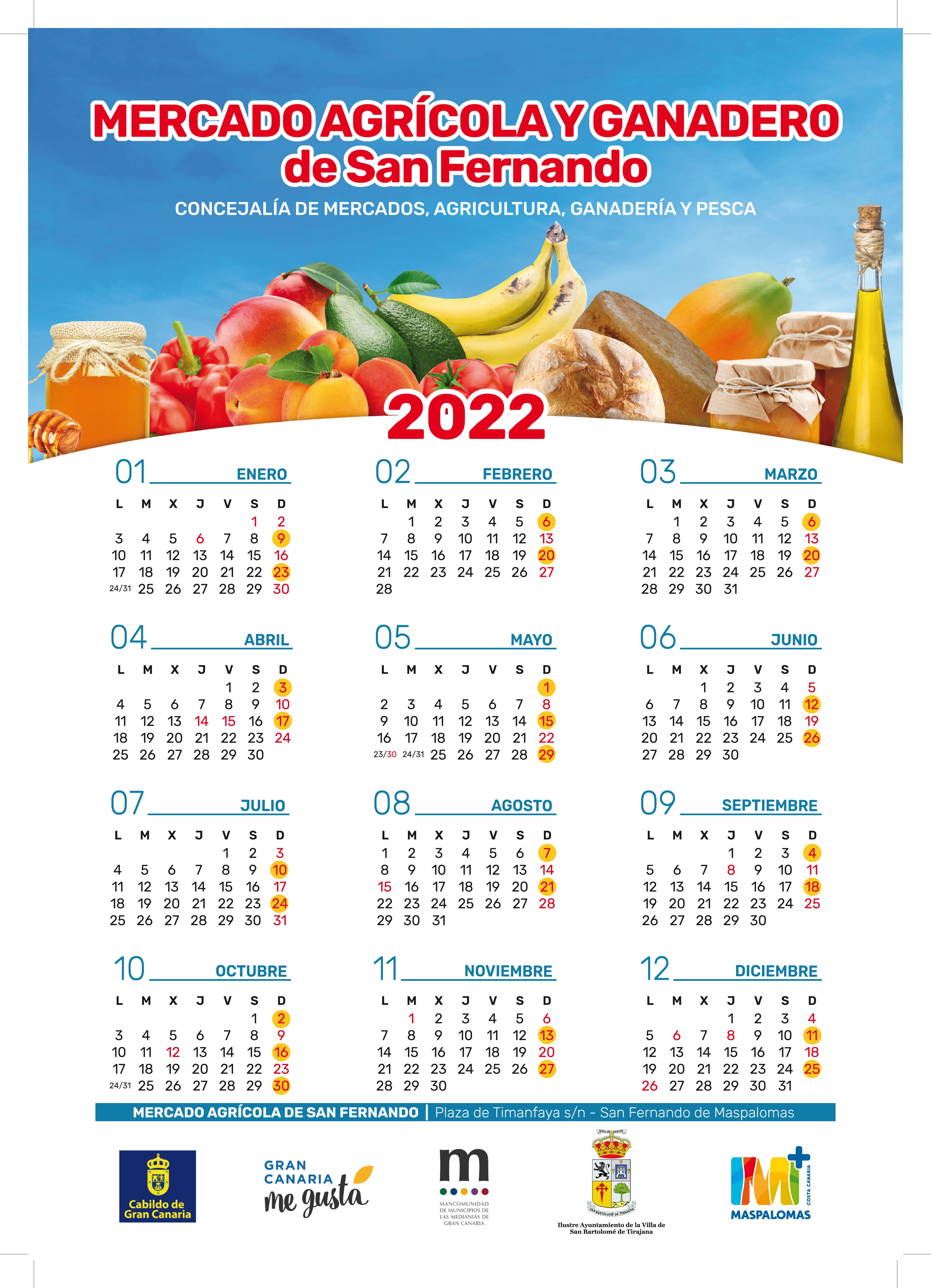 2022 COM AGR MercadoAgricola Calendario