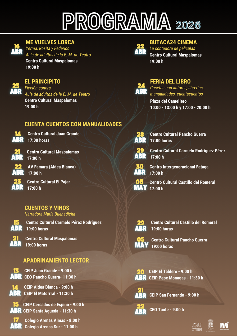20260416 CU Programa Día del Libro SBT 2026