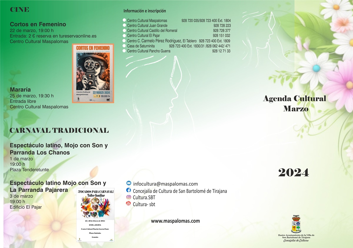 20240301 AgendaCulturalMarzo