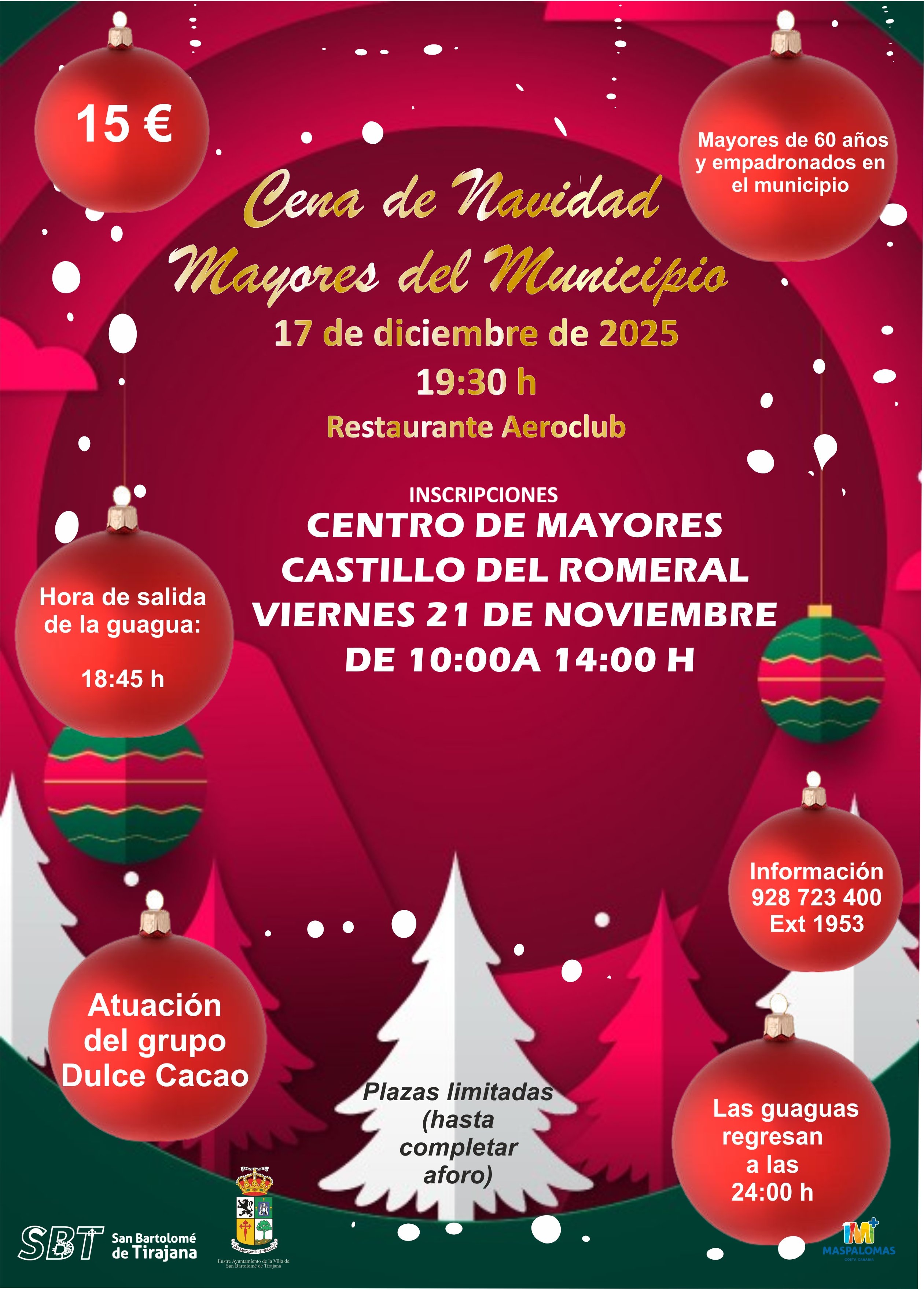Castillo del Romeral - Cena de Navidad Mayores del Municipio