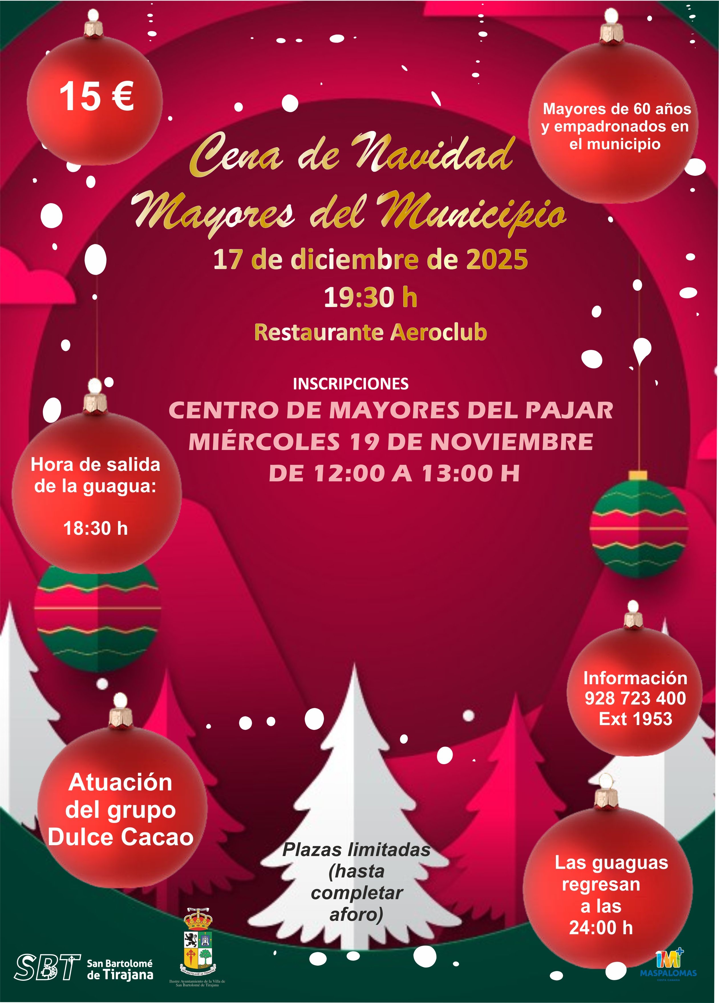 El Pajar - Cena de Navidad Mayores del Municipio
