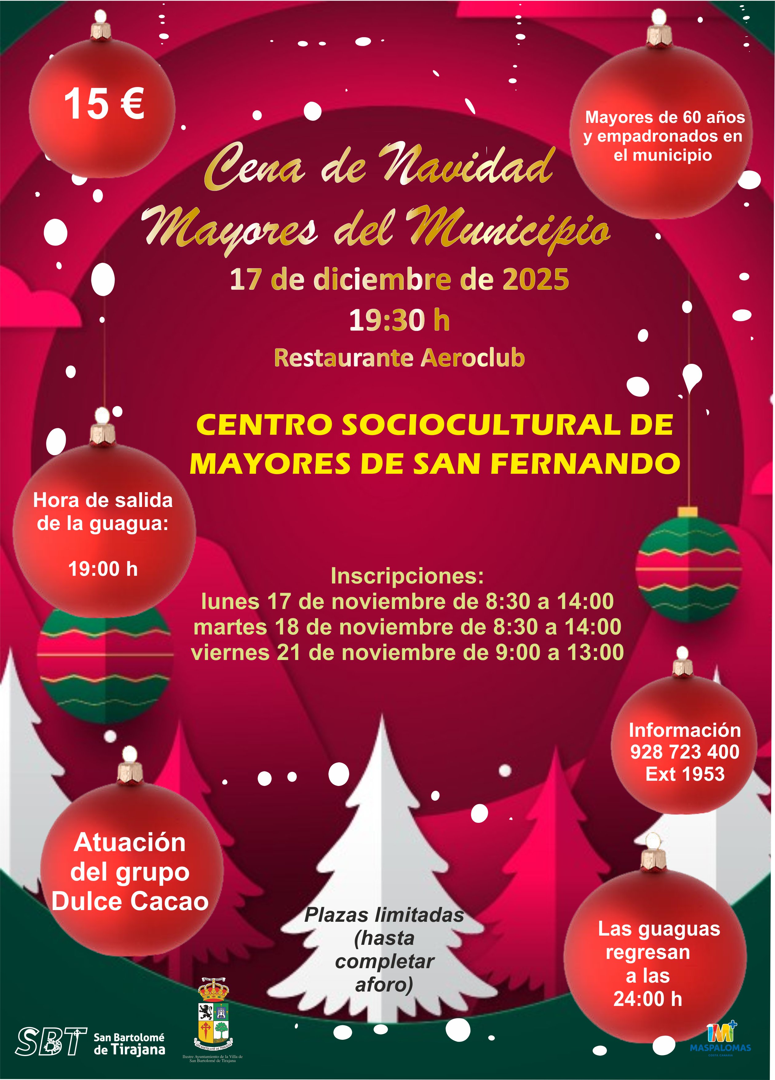 San Fernando - Cena de Navidad Mayores del Municipio