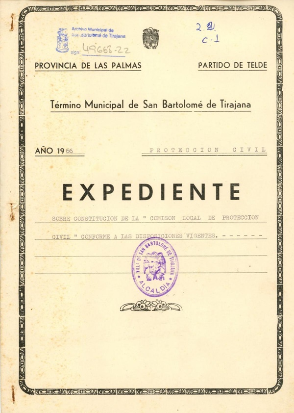 1966 - Comisión Local Protección Civil